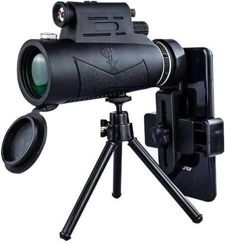 , 12X50 High Power HD Monocular with Smartphone Holder & Tripod, Waterproof Monocular with Long-Lasting and Clear BAK4 Prism in Saudi Arabia