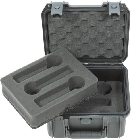 SKB 3I-2011-MC12 iSeries جراب ميكروفون مصبوب بحقن مع إسفنج لـ 12 ميكروفًا مع مساحة تخزين in Kuwait
