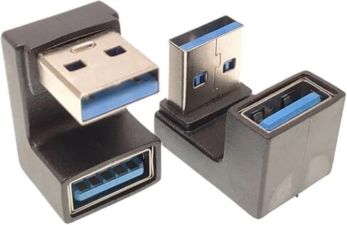 U-Shaped 10Gbit/s or Above 90 ° Angle USB 3.0 Plug to Female Adapter Data Transmission Expansion Plug Converter in Saudi Arabia