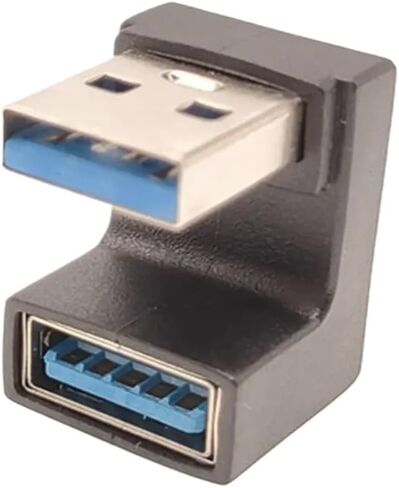 U-Shaped 10Gbit/s or Above 90 ° Angle USB 3.0 Plug to Female Adapter Data Transmission Expansion Plug Converter in Saudi Arabia