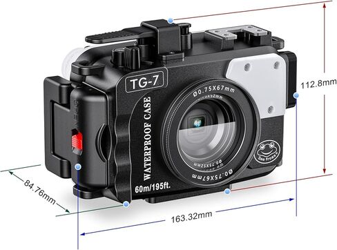 Sea frogs Waterproof Camera Housing Compatible with Sony A7RIV 28-70MM IPX8 40m/130ft Maximum Diving Depth Underwater Camera Case for Diving, Surfing, Rowing, Skiing in Saudi Arabia