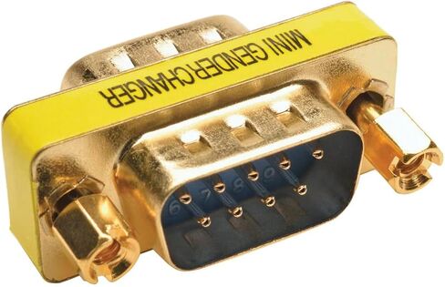 Tripp Lite Eaton Series P152-000 DB9 Gender Changer M/M, Low Profile Shielded Adapter Connects Two DB9 Female Cables, EMI/RFI, Cloud Care Pre-Configured Bundle Eligible (1 Pack) in Saudi Arabia