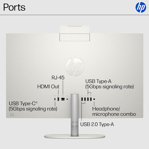 HP 27 بوصة للكمبيوتر المكتبي الكل في واحد ، شاشة لمس FHD ، AMD Ryzen 7 7730U ، ذاكرة وصول عشوائي 16 جيجابايت ، 512 جيجابايت SSD ، AMD Radeon Graphics ، Windows 11 Home ، Shell White ، 27- CR0260 (2025) in Saudi Arabia