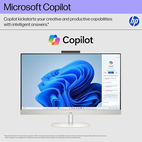 HP 27 بوصة للكمبيوتر المكتبي الكل في واحد ، شاشة لمس FHD ، AMD Ryzen 7 7730U ، ذاكرة وصول عشوائي 16 جيجابايت ، 512 جيجابايت SSD ، AMD Radeon Graphics ، Windows 11 Home ، Shell White ، 27- CR0260 (2025) in Saudi Arabia
