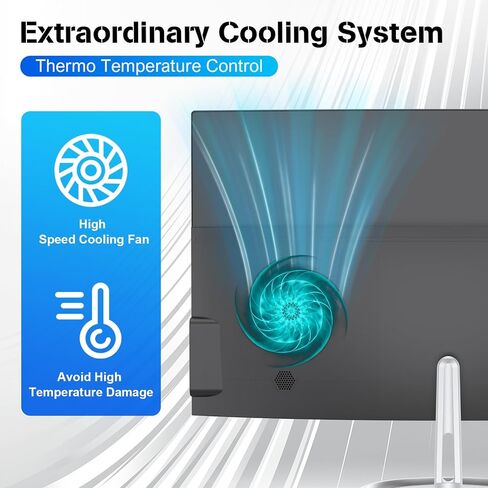 24 "Curved FHD All-in-One Computer ، N5095 8GB RAM ، 512GB SSD ، رباعي النواة ، لوحة المفاتيح والماوس السلكية ، مكبر صوت RGB (N5095/8G/512G) in Kuwait