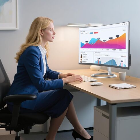 24 "Curved FHD All-in-One Computer ، N5095 8GB RAM ، 512GB SSD ، رباعي النواة ، لوحة المفاتيح والماوس السلكية ، مكبر صوت RGB (N5095/8G/512G) in Kuwait