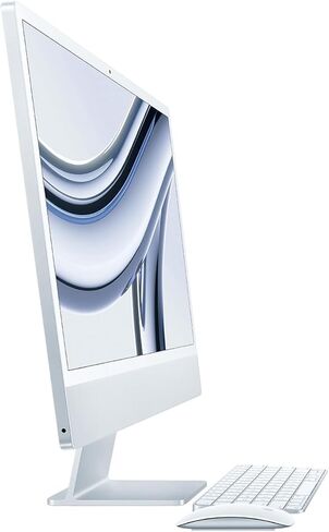 Apple iMac 24" Retina 4.5K with Magic Keyboard (Late 2023) - Silver, No Ethernet, 8-Core / 8-Core, Standard Keyboard, 16GB, 1TB SSD in Saudi Arabia