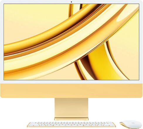Apple iMac 24" Retina 4.5K with Magic Keyboard (Late 2023) - Silver, No Ethernet, 8-Core / 8-Core, Standard Keyboard, 16GB, 1TB SSD in Saudi Arabia