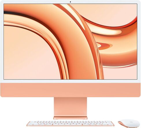 Apple iMac 24" Retina 4.5K with Magic Keyboard (Late 2023) - Silver, No Ethernet, 8-Core / 8-Core, Standard Keyboard, 16GB, 1TB SSD in Saudi Arabia