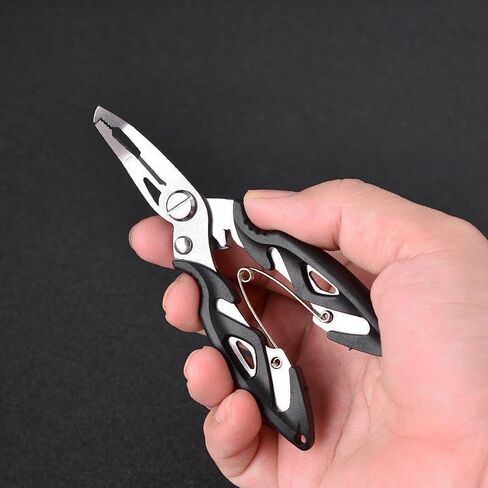 Fishing Pliers with Split Ring Tip & Line Cutter,Multi-Tool Fish Hook Remover,Stainless Steel Fishing Tool for Saltwater/Freshwater in Saudi Arabia
