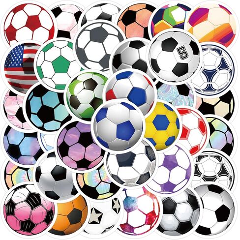 60 قطعة ملصقات كرة قدم ، ملصقات فينيل كرة القدم لزجاجة المياه ، خوذة ، كمبيوتر محمول ، هاتف ، هدايا كرة القدم ، تفضل بحفلات الكرة ، ديكورات كرة القدم الرياضية للأطفال المراهقين (الأزرق) in Kuwait