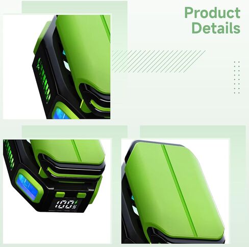 برودة الهاتف مع LD RGB ، مروحة 7 شفرة ، مرفق مغناطيسي ، 5000 دورة في الدقيقة ، 5 فولت ، 3A ، النوع- C in Kuwait
