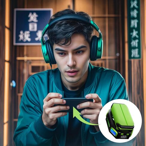 برودة الهاتف مع LD RGB ، مروحة 7 شفرة ، مرفق مغناطيسي ، 5000 دورة في الدقيقة ، 5 فولت ، 3A ، النوع- C in Kuwait