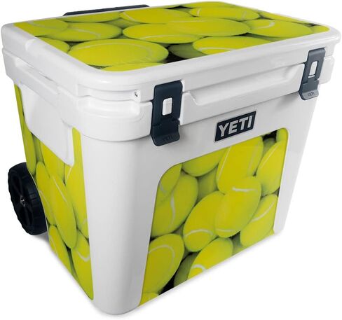 MightySkins Skin Compatible with Yeti Roadie 60 Wheeled Cooler - Tennis is Life | Protective, Durable, and Unique Vinyl Decal wrap Cover | Easy to Apply, Remove, and Change Styles | Made in The USA in Saudi Arabia