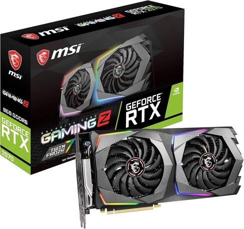 MSI Gaming GeForce RTX 2070 8GB GDRR6 256-bit HDMI/DP/USB Ray Tracing Turing Architecture HDCP Card (RTX 2070 Gaming Z 8G) in Saudi Arabia