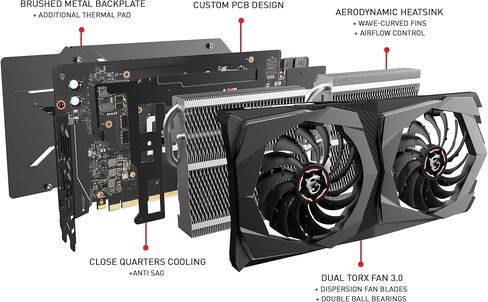 MSI Gaming GeForce RTX 2070 8GB GDRR6 256-bit HDMI/DP/USB Ray Tracing Turing Architecture HDCP Card (RTX 2070 Gaming Z 8G) in Saudi Arabia