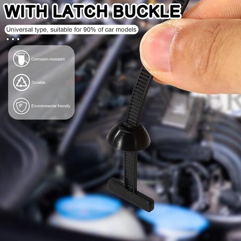 100pcs Nylon Universal Cable Tie Buckles, Nylon Multipurpose Self-Locking Zip Clips Tie Strap Holders with Pliers Suitable for Cars Motorcycles Daily Repair in Saudi Arabia