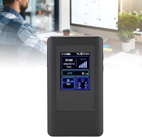 5G Mobile Hotspot ، WiFi 6 Dual Band Portable Router مع بطارية 4400 مللي أمبير في الساعة للعمل عن بُعد في السفر واتصال الجهاز متعدد الجهاز in Kuwait