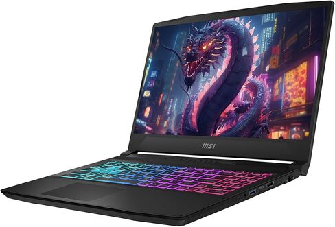 MSI Katana 15 HX Gaming Laptop, Intel i9-14900HX, 64 GB DDR5 RAM, 2 TB PCIe SSD, 15.6" QHD+ (2560x1440) 165Hz Display, Nvidia G-Force RTX 5070, 4 Zone RGB Keyboard, W11 Pro, Black in Saudi Arabia