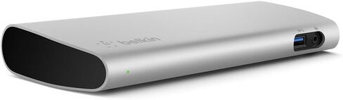 Belkin Thunderbolt 3 Dock w/ 2.6ft Thunderbolt 3 Cable (Thunderbolt Dock for MacBook Pro models from 2016 or later, includes the 2018 version), Dual 4K @60Hz, 40Gbps Data Transfer Speeds) in Saudi Arabia