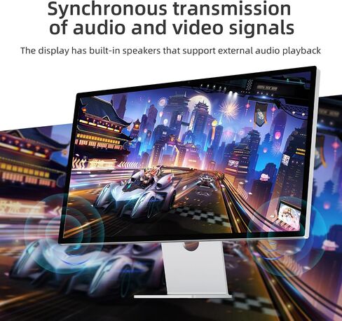 DisplayPort to USB-C Cable 8K@60Hz, DP to Type-C Male Cable Adapter 6.6ft Converter for Apple Studio Display, USB-C Display Device Conversion Cable in Saudi Arabia