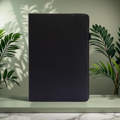 Universal 10 10.1 inch Android Tablet Case ، revvl tab 2 case ، bbjjkkz 360 درجة متعددة الزوايا غطاء باو غطاء جلدي لـ 9.5-11 بوصة ، أسود in Saudi Arabia