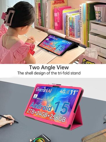 Case for TABWEE W90 Tablet Android 15 11 Inch，WUNIAK Premium Leather Business Folio Stand Cover for TABWEE W90 Tablet Android 15 11 Inch with Hand Strap for Tablet,Black in Saudi Arabia
