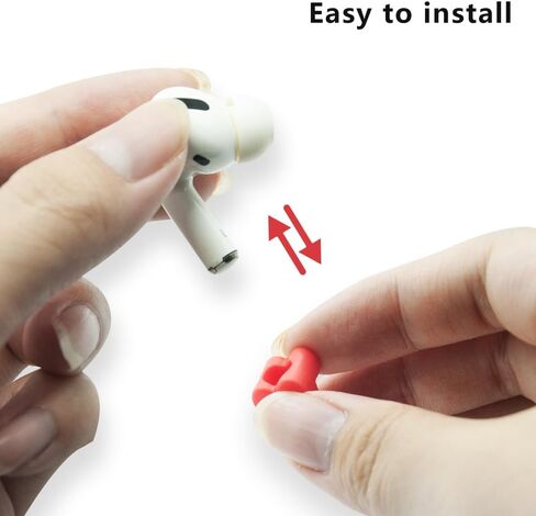 Magnetic Anti-Lost Straps for AirPods, 4Pcs Soft Silicone Sports Lanyard Compatible with AirPods and Pro,Pro2, Neck Rope Cord. (Red/Pink/Green/White) in Saudi Arabia