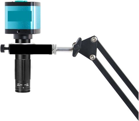 الكاميرا المجهرية ، 48 ميجابكسل 4K 1080p فيديو صناعي فيديو صناعي مجهر رقمي الكاميرا 1-130X Zoom C Mount Lens Cantilever Stand لإصلاح لحام ومرنة ومستمدة (48 ميجابكسل 4K كاميرا) in Kuwait