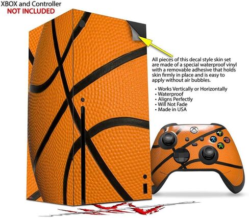 Wraptorskinz Skin Decal Vinyl Wrap متوافق مع وحدة التحكم في Series Xbox X ووحدة التحكم - كرة السلة (وحدة التحكم في الألعاب غير مدرجة) in Saudi Arabia