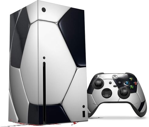 WraptorSkinz Skin Decal Vinyl Wrap compatible with the XBOX Series X Console and Controller - Soccer Ball (GAMING CONSOLE NOT INCLUDED) in Saudi Arabia