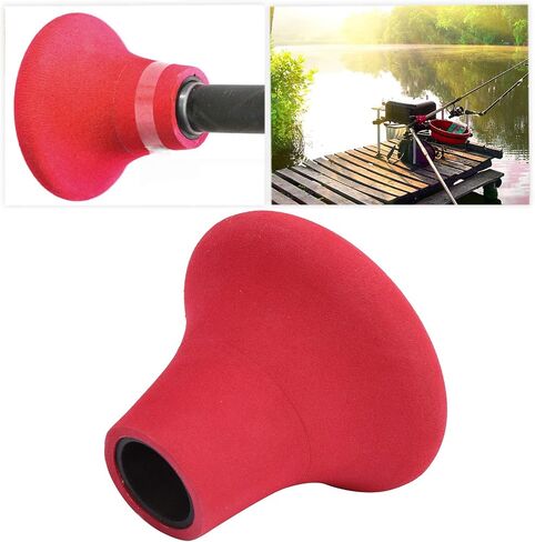 Fishing Rod Butt Cushion, Spherical EVA Practical Fishing Rod Support, Salt Water Resistant Shock‑Absorbing Not Slip Drift Fishing for Boat Fishing(red) in Saudi Arabia