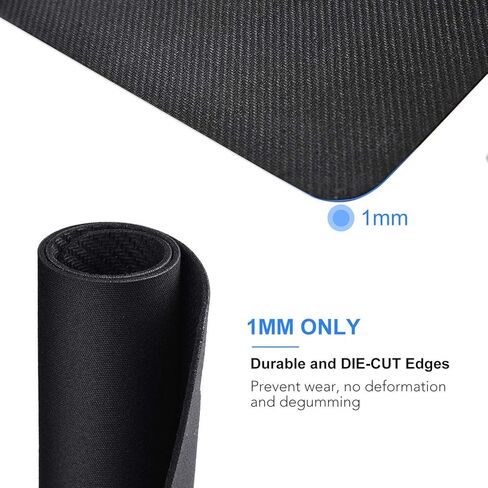 لوحة ماوس الألعاب Cimetech مقاس XXL - عزز أداء الألعاب وراحتك، وسادات ماوس كبيرة ممتدة لسطح المكتب من الألياف فائقة الدقة مقاومة للماء مع قاعدة مضادة للانزلاق - أسود in Kuwait