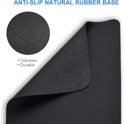 لوحة ماوس الألعاب Cimetech مقاس XXL - عزز أداء الألعاب وراحتك، وسادات ماوس كبيرة ممتدة لسطح المكتب من الألياف فائقة الدقة مقاومة للماء مع قاعدة مضادة للانزلاق - أسود in Kuwait