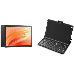 Like-New Amazon Fire HD 10 Tablet (64 GB, Black) Keyboard Case Bundle in Kuwait