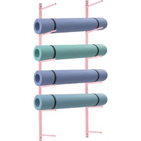 حامل بساط اليوجا من Retyion، حامل على الحائط، بساط اليوجا، حامل تخزين، منظم بساط اليوجا، لوح التزلج، مثبت على الحائط لبكرات الرغوة، لوح التزلج in Kuwait