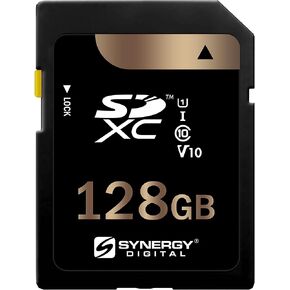 Synergy Digital Camcorder Memory Card, Works with Canon XA11 Compact Full HD Camcorder, 128GB Secure Digital (SDXC) Class 10 Extreme Capacity Memory Card in Saudi Arabia