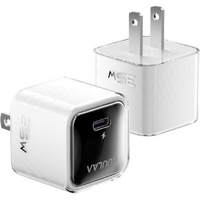 Kuulaa USB C Charger Block 35W iPhone Charger Fast Charging GaN PPS Compact Wall Chargers Block, USB-C Power Adapter for iPhone 16/15/14/13, Galaxy S25/S24/S23 (Purple) in Saudi Arabia