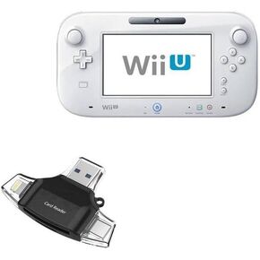 BoxWave Smart Gadget Compatible with Nintendo Wii U Gamepad - AllReader SD Card Reader, microSD Card Reader SD Compact USB - Jet Black in Kuwait