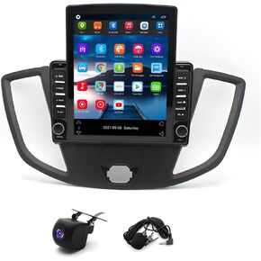Android 14 Double Din Car Radio Compatible with Ford for Transit 2013-2019, 4G+64G 9.7" Touch Screen Car Stereo with Wireless Carplay Android Auto GPS WiFi Mic Backup Camera in Saudi Arabia