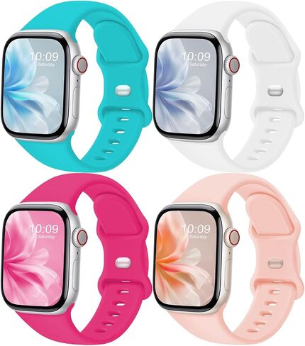 فرقة رياضية متوافقة مع فرق Apple Watch 38mm 40mm 41mm 42mm 44mm 45mm 46mm 49mm النساء الرجال ، ملحق حزام بديل للسيليكون لسلسلة Iwatch Wristbands 10 9 8 7 6 5 4 3 2 1 Se Ultra in Kuwait