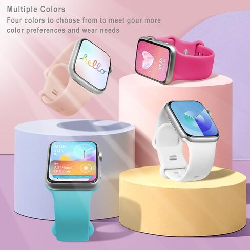 فرقة رياضية متوافقة مع فرق Apple Watch 38mm 40mm 41mm 42mm 44mm 45mm 46mm 49mm النساء الرجال ، ملحق حزام بديل للسيليكون لسلسلة Iwatch Wristbands 10 9 8 7 6 5 4 3 2 1 Se Ultra in Kuwait