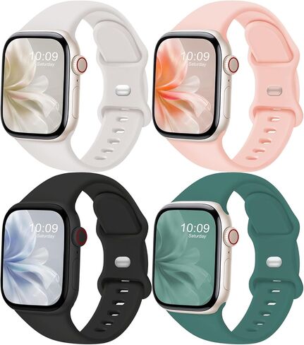 فرقة رياضية متوافقة مع فرق Apple Watch 38mm 40mm 41mm 42mm 44mm 45mm 46mm 49mm النساء الرجال ، ملحق حزام بديل للسيليكون لسلسلة Iwatch Wristbands 10 9 8 7 6 5 4 3 2 1 Se Ultra in Kuwait