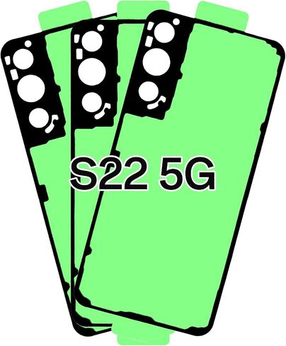 3pcs غطاء باب البطارية شريط لاصق لـ Samsung Galaxy S22 5G خلفي الغلاف الخلفي استبدال الغراء اللصق لـ Samsungs22 5G SM-S901U SM-S901U1 in Saudi Arabia