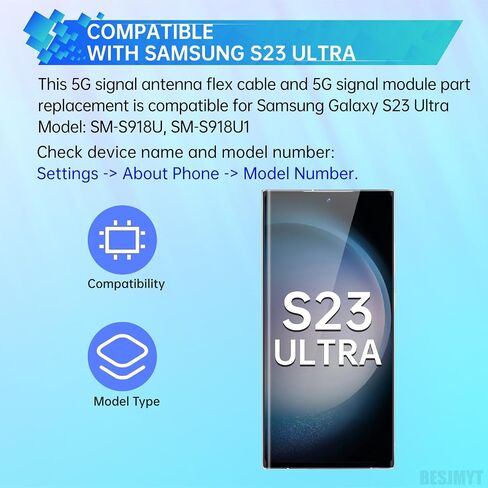 for Samsung Galaxy S23 Ultra 5G Signal Antenna Flex Cable Replacement for Samsung Galaxy S23 Ultra 5G Signal Module Part Model: SM-S918U SM-S918U1 in Saudi Arabia