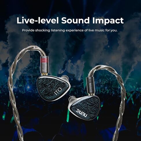 HiFiGo IEMs Earbuds DUNU x KOTO ITO Hybrid 2DD+2BA in-Ear Earphones with 4.4mm/3.5mm Plug, Leo IEM Cable, S&S Tips for Rock Hip-Hop EDM in Saudi Arabia