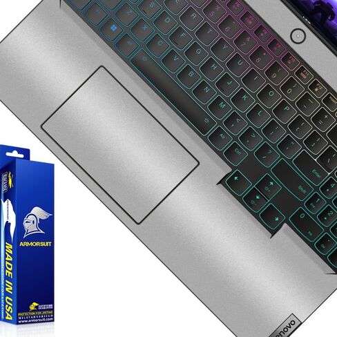 ArmorSuit MilitaryShield Aluminum Satin Skin Vinyl Wrap for Lenovo Legion Pro 7 / 7i (Gen 8, 16 Inch) - Palmrest & TouchPad in Saudi Arabia
