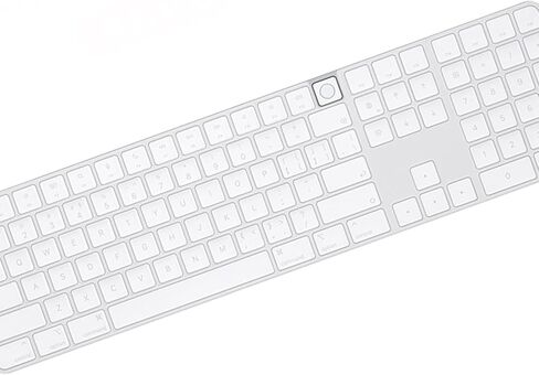 غطاء لوحة المفاتيح للوحة مفاتيح Apple Magic مع معرف اللمس ورقطات لوحة الرقمية (مقابل 24 "IMAC MAGIC M1 M3 Chip A2520 & 2022 MAC Studio (TPU) in Saudi Arabia