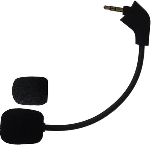 Replacement Detachable Microphone Fits for Kingston HyperX Cloud/Cloud X/Cloud II 1st Version for PS 4 Xbox One Nintendo Switch Computer PC, 3.5mm Noise Cancelling Gaming Mic Upgraded in Saudi Arabia