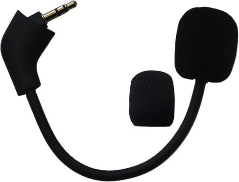 Replacement Detachable Microphone Fits for Kingston HyperX Cloud/Cloud X/Cloud II 1st Version for PS 4 Xbox One Nintendo Switch Computer PC, 3.5mm Noise Cancelling Gaming Mic Upgraded in Saudi Arabia